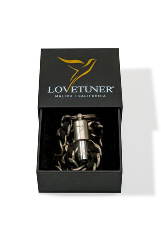 Lovetuner Keychain Silver 528hz Breathing & Meditation Device